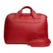 Натуральна шкіряна ділова сумка Attache Briefcase червоний флотар Blanknote TW-Attache-Briefcase-red-flo