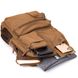 Рюкзак текстильний дорожній унісекс Vintage 20619 Коричневий