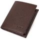 Стильний чоловічий гаманець з натуральної шкіри невеликого розміру BOND 21993 Коричневий