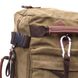 Місткий рюкзак-трансформер у стилі мілітарі із щільного текстилю Vintage 22158 Оливковий