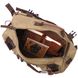 Місткий рюкзак-трансформер у стилі мілітарі із щільного текстилю Vintage 22158 Оливковий