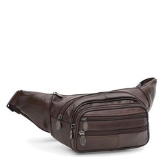 Чоловіча шкіряна сумка на пояс Keizer K18015br-brown