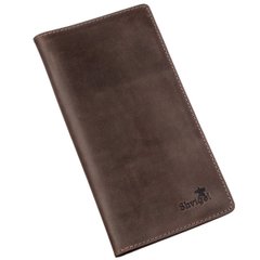 Бумажник мужской вертикальный матовый SHVIGEL 16198 Коричневый