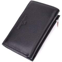 Кожаный женский кошелек в три сложения ST Leather 22488 Черный