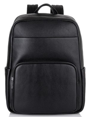 Чоловічий шкіряний рюкзак для ноутбука чорний Tiding Bag NM18-003A Чорний
