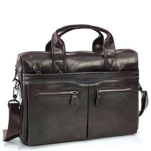 Сумка для ноутбука Tiding Bag NM20-7122C-2 из натуральной кожи коричневого цвета Коричневый