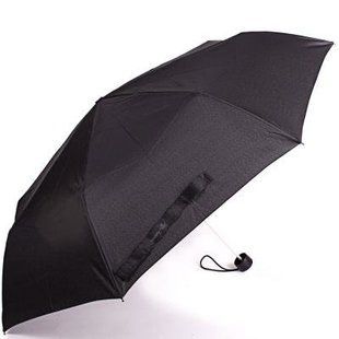 Парасолька чоловіча компактна механічна HAPPY RAIN (ХЕППІ Рейн) U42651-1 Чорна