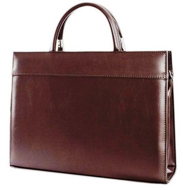 Женская деловая сумка из эко кожи Jurom коричневый