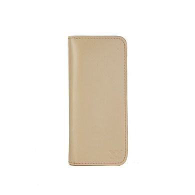 Натуральное кожаное портмоне Middle бежевое Blanknote TW-Middle-beige-ksr