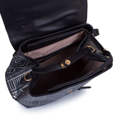 Сумка-рюкзак жіноча з якісного шкірозамінника AMELIE GALANTI (АМЕЛИ Галант) A981222-black Чорний