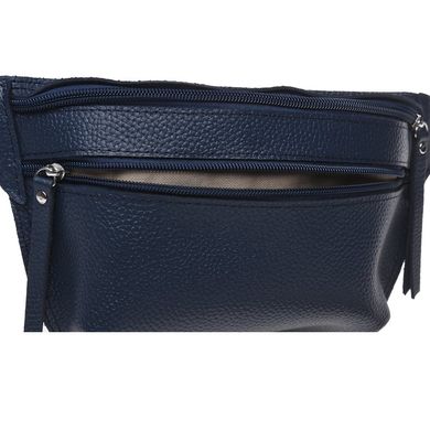Женская кожаная сумка на пояс Ricco Grande 1L948-blue