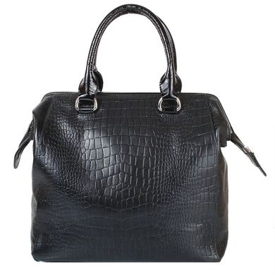 Жіноча шкіряна сумка LASKARA (Ласкара) LK-DS264-croco-black Чорний