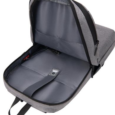 Місткий чоловічий текстильний рюкзак Confident AT06-T-444A Чорний