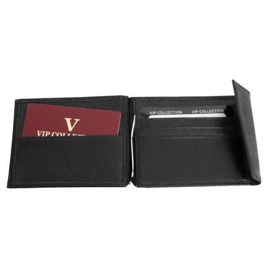 Портмоне – зажим для купюр кожаное Vip Collection 003-F Черное 003.A.FLAT