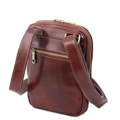 Сумка на плечо деловая кожаная Mark TL141914 от Tuscany Leather (Италия) коричневая Коричневый