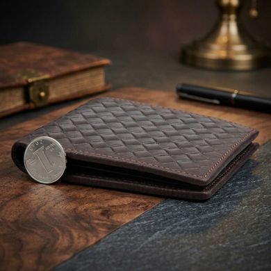 Кошелек мужской Vintage 14427 Коричневый
