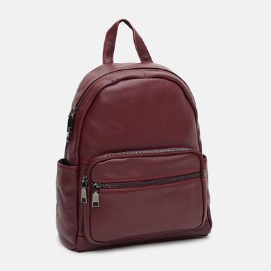 Женский кожаный рюкзак Borsa Leather k110086w-bordo