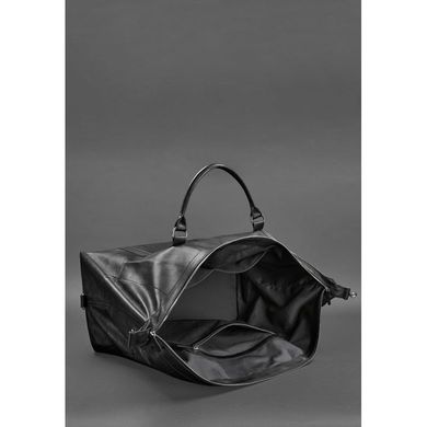 Натуральна шкіряна дорожня сумка чорна Blanknote BN-BAG-41-noir