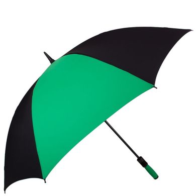 Протиштормова парасолька-тростина чоловіча механічна з великим куполом FULTON (Фултон) FULS837-Black-Green Чорна