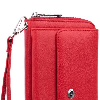 Гаманець з кишенькою на лицьовій стороні жіночий ST Leather 19366 Червоний