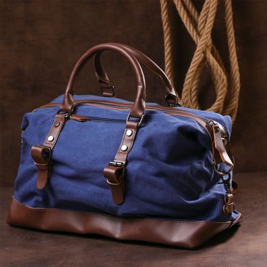 Дорожная сумка текстильная средняя Vintage 20084 Синяя