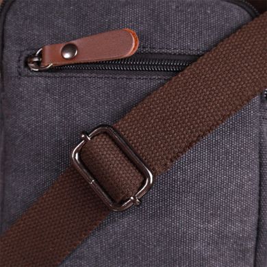 Компактная мужская сумка из плотного текстиля Vintage 22218 Черный