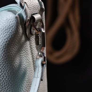 Практичная женская сумка на плечо KARYA 20850 кожаная Голубой