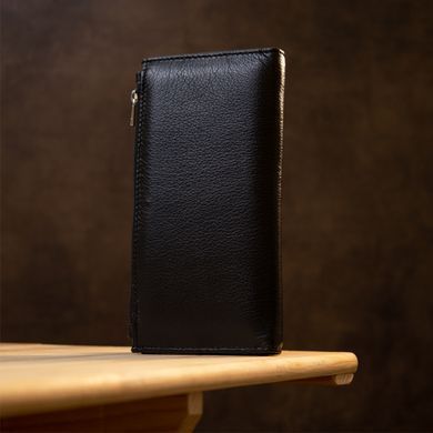 Практичный женский кожаный кошелек ST Leather 19378 Черный фото Практичный женский кожаный кошелек ST Leather 19378 Черный