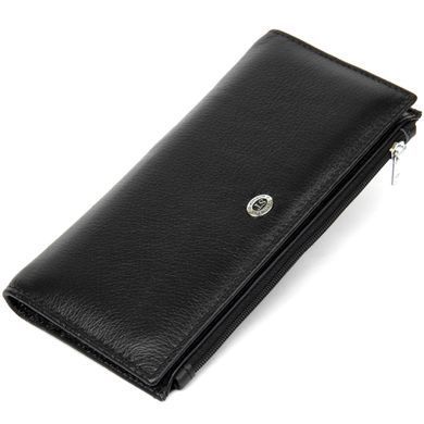 Практичный женский кожаный кошелек ST Leather 19378 Черный фото Практичный женский кожаный кошелек ST Leather 19378 Черный