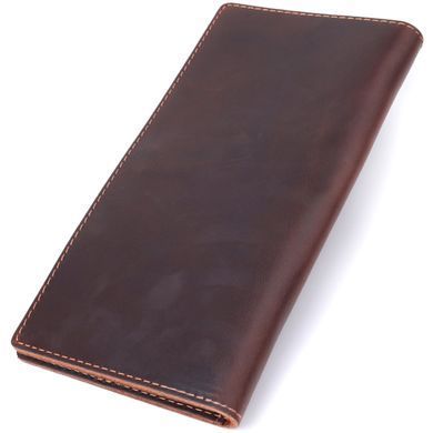 Вертикальний гаманець унісекс із натуральної шкіри Vintage sale_15083 Коричневий