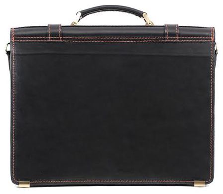 Добротный мужской кожаный портфель ручной работы 10088 Manufatto