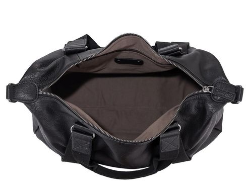 Чоловіча дорожня шкіряна сумка для відряджень Tiding Bag SM8-8149A Чорний