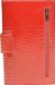 Удобный и вместительный красный женский кошелек из натуральной кожи De Loris 10141
