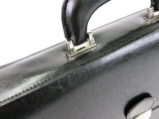 Чоловічий діловий портфель з еко шкіри JPB, TE-29 чорний