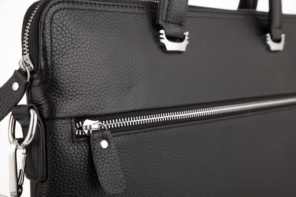 Сумка для ноутбука черная кожаная Tiding Bag A25F-9157-1A Черный