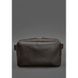 Шкіряна натуральна поясна сумка Dropbag Maxi темно-коричнева Blanknote BN-BAG-20-choko