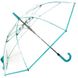 Зонт-трость женский полуавтомат FARE (ФАРЕ), коллекция "Pure" FARE7112-biruza Прозрачный