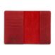 Червона дизайнерська шкіряна обкладинка для паспорта з відділенням для карт, колекція "7 wonders of the world"