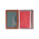 Универсальная кожаная обложка-органайзер для ID паспорта / карт, темно рыжого цвета, коллекция "Mehendi Art"