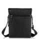 Кожаная черная сумка мужская через плечо Tiding Bag A25F-9906A Черный