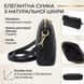 Классическая женская сумка через плечо из натуральной стеганной кожи Vintage 22315 Черная