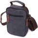 Компактна чоловіча сумка із щільного текстилю Vintage 22218 Чорний