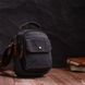 Компактна чоловіча сумка із щільного текстилю Vintage 22218 Чорний
