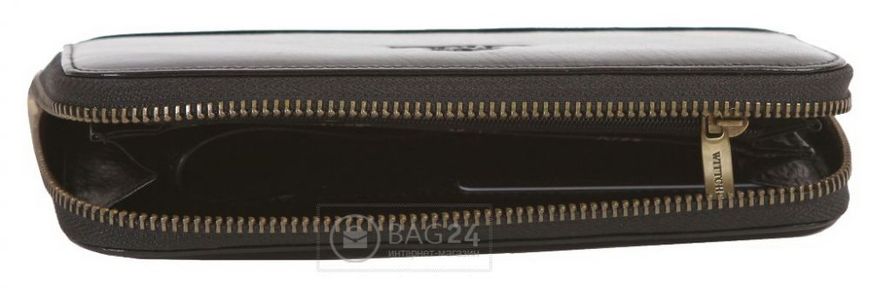 Сучасний гаманець на блискавки WITTCHEN 21-1-104-1, Чорний