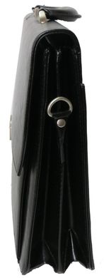 Чоловічий діловий портфель з еко шкіри 4U CAVALDI чорний B027C2