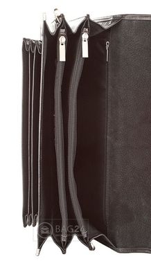 Удобный кожаный портфель Accessory Collection, Черный