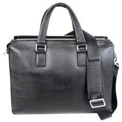 Чоловічі шкіряні сумки, портфель Dor. Flinger чорна