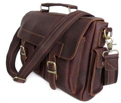 Кожаный портфель из толстой кожи 14137