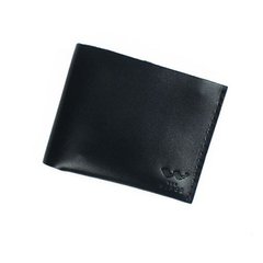 Натуральный кожаный кошелек Mini с монетницей черный Blanknote TW-PM-1-1-black-ksr