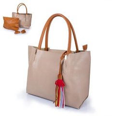 Жіноча сумка з якісного шкірозамінника AMELIE GALANTI (АМЕЛИ Галант) A981112-apricot Бежевий
